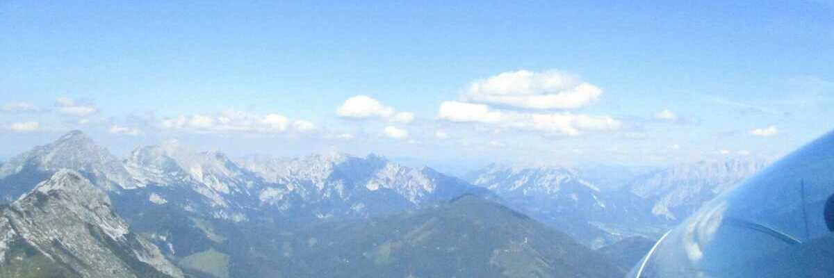 Flugwegposition um 13:55:45: Aufgenommen in der Nähe von Gemeinde Ardning, Österreich in 2302 Meter
